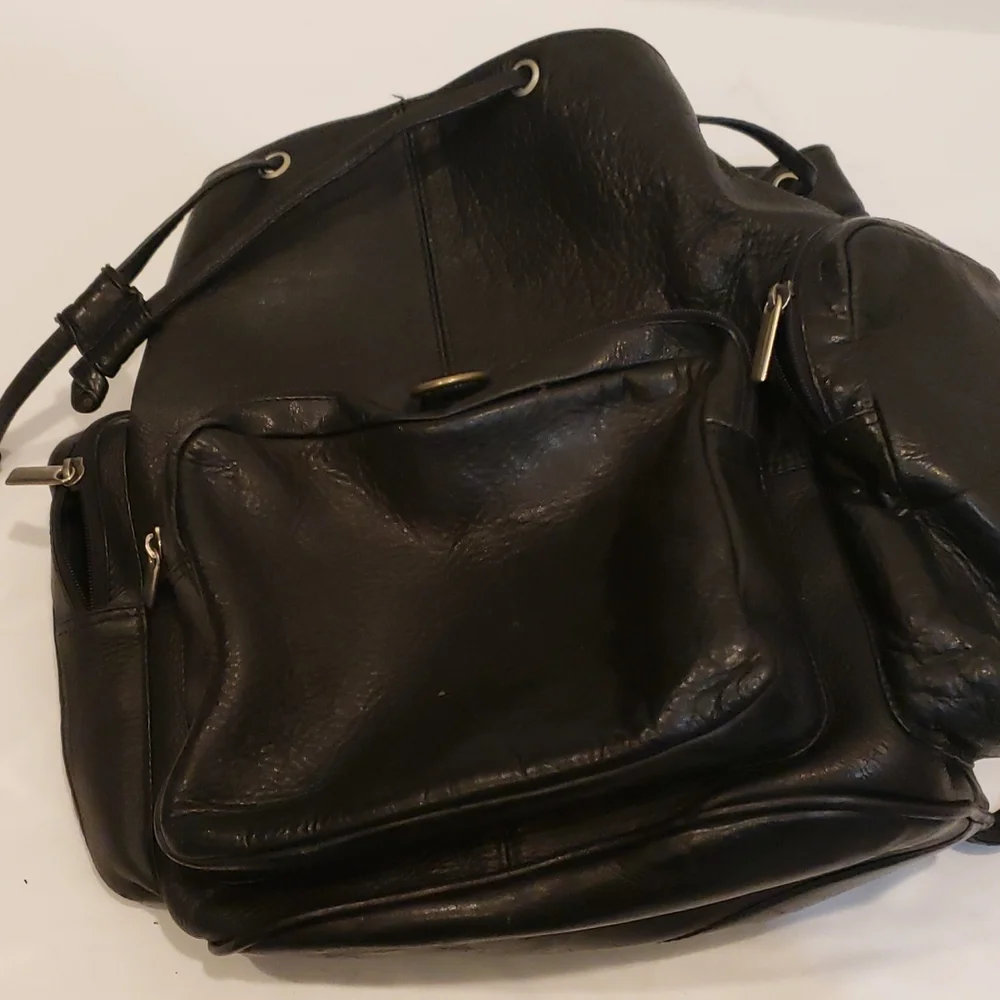 Genuine Leather Backpack Multi-functional Elegant unisex - Picture 11 of 16